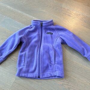Columbia girls purple fleece jacket. Size 18-24 month. Gently worn.